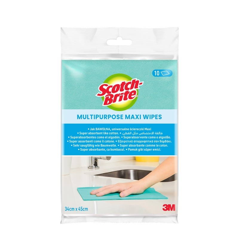 სამზარეულოს უნივერსალური ტილო SCOTCH BRITE 10ცალიანი შეფუთვა