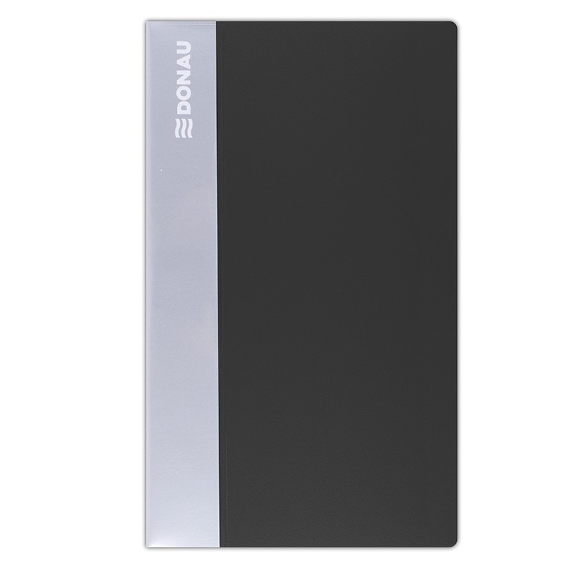 სავიზიტე ბარათების ბლოკნოტი DONAU 240 ბარათზე - შავი