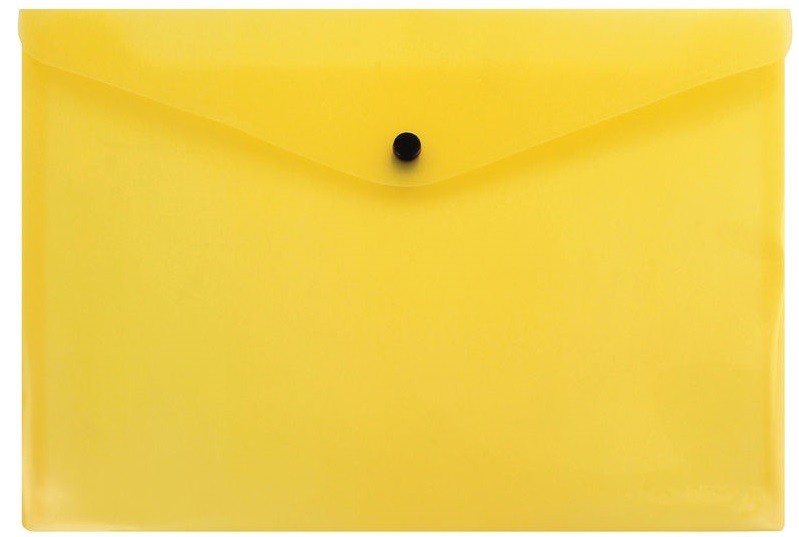 CARRY FOLDER WITH LOCK A4 TRANSP. YELLOW