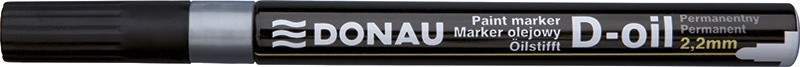 წყალგამძლე პერმანენტ მარკერი (უშლადი) DONAU D-OIL 2.2მმ ვერცხლისფერი