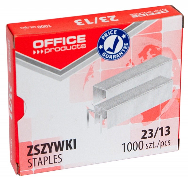 STAPLES 23/13 OFFICE PRODUCTS 1000 PCS