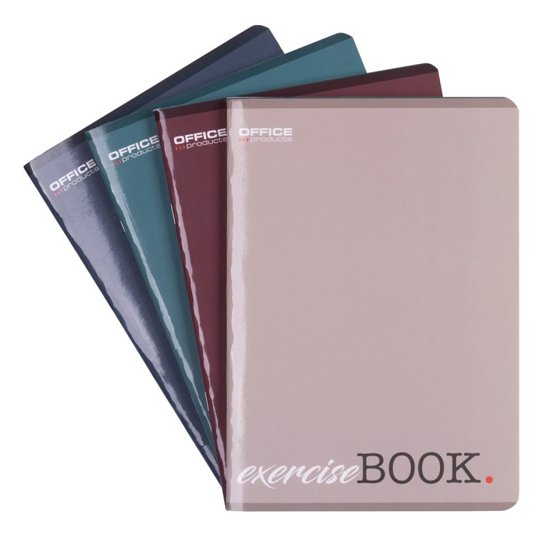 EXERCISE BOOK, OFFICE PRODUCTS, A5, 96 SHEETS, SQUARED, 60 GSM, MIX