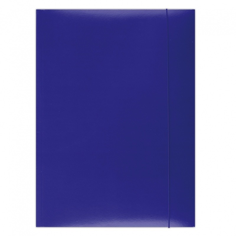FOLDER WITH ELASTIC BAND 360 GSM BLUE