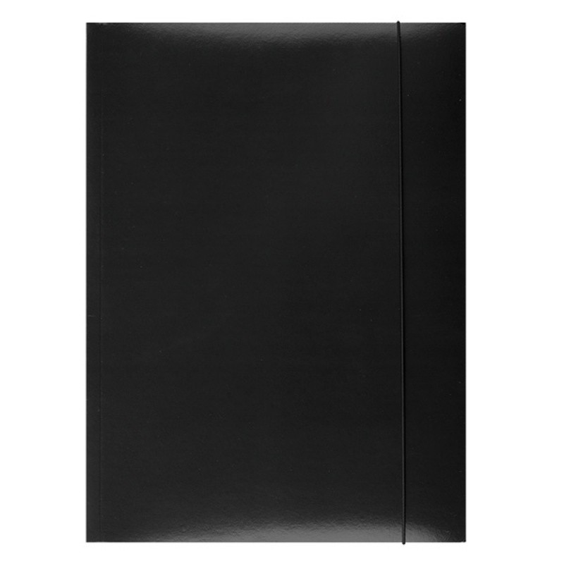 FOLDER WITH ELASTIC BAND 360 GSM BLACK