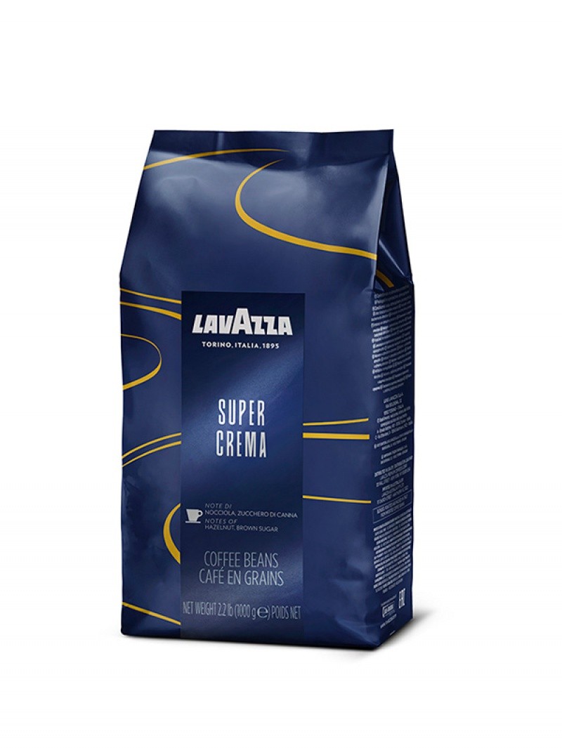 ყავა მარცვლები "LAVAZZA / ლავაცა" SUPER CREMA 1კგ.