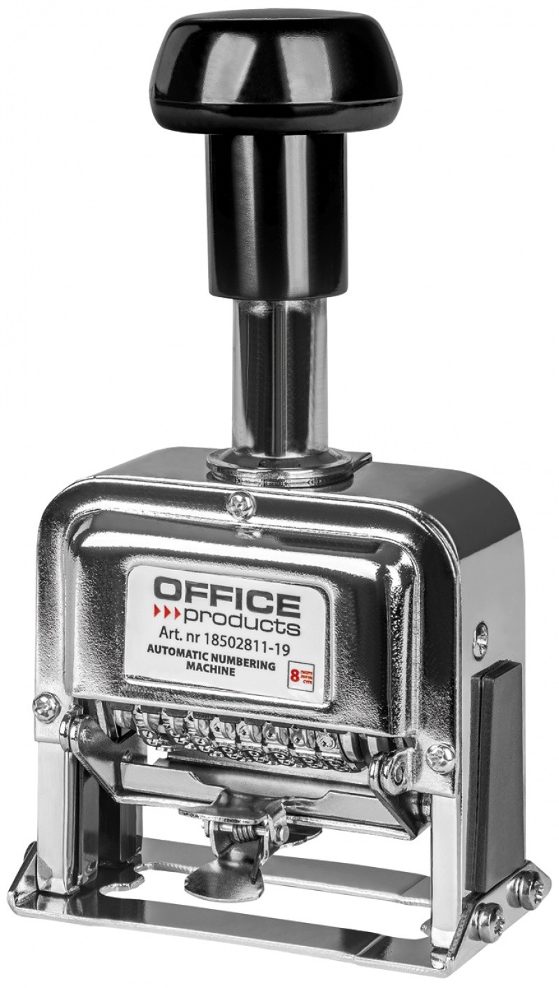 Office Products ავტომატური ნუმერატორი, 8 ციფრი, ციფრის სიმაღლე 4.5 მმ, ვერცხლისფერი