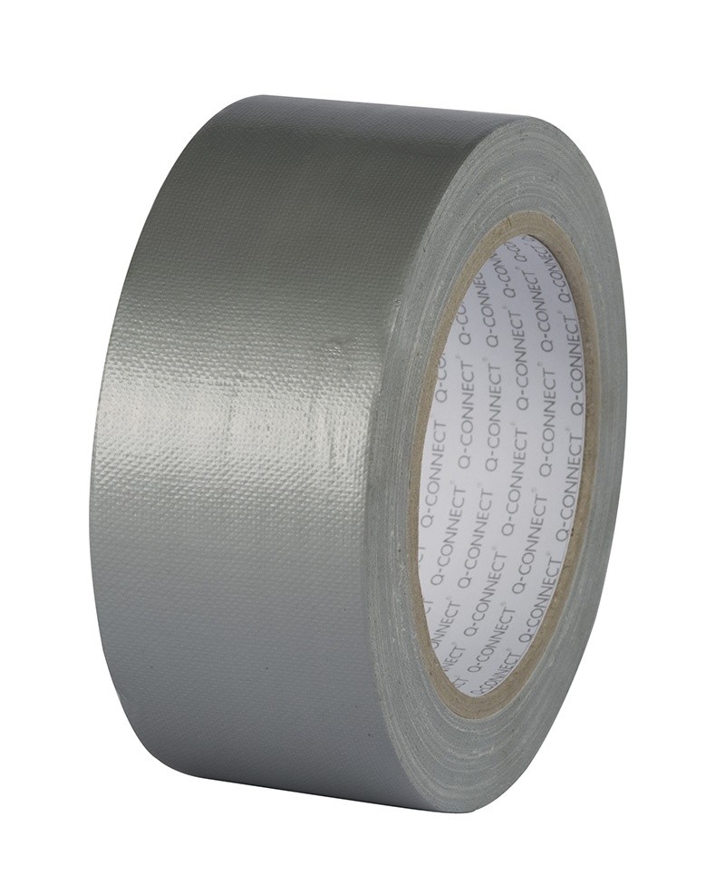 DUCT TAPE, Q-CONNECT, 48MM X 25M, 170 MIC CLOTH, SILVER