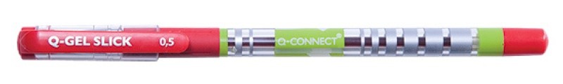 BALL PEN FLUID Q-CONNECT RED WRITING LINE 0,3MM TIP 0,5MM