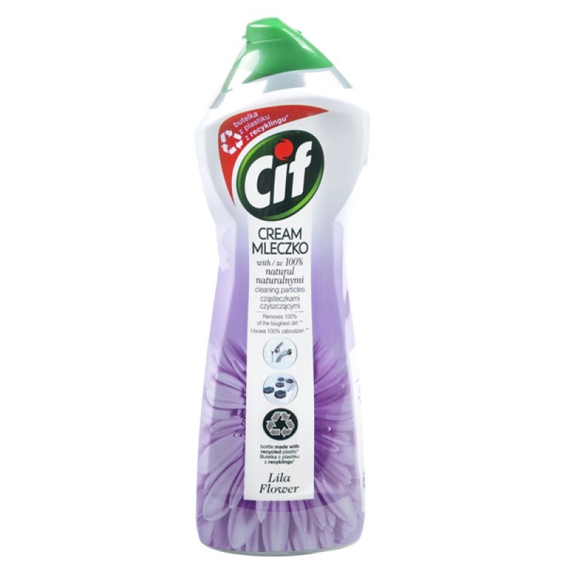 CIF CREAM FOR CLEANING LILA FLOWERS 780GR