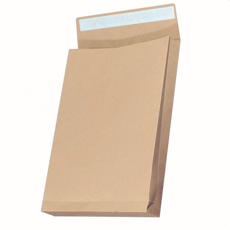 ENVELOPE WITH EXPANDABLE BOTTOM B4 250 x 353 MM WIDTH 38 MM 130G 25 pcs.BROWN