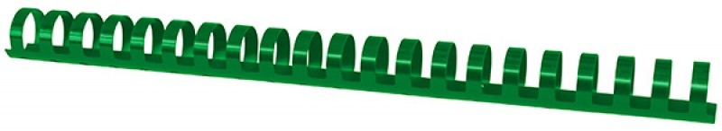 BINDING COMB OFFICE PRODUCTS, 22MM, 50 PCS/BOX, PLASTIC, GREEN